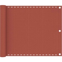 VidaXL Balkon-Sichtschutz Terracotta-Rot 75x300 cm HDPE