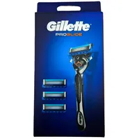 Gillette ProGlide Nassrasierer Herren, Rasierer + 4 Rasierklingen mit