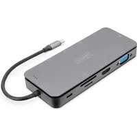 Digitus 11 Port USB-C Dockingstation, USB-C 3.0 [Stecker] (DA-70896)