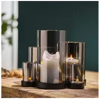 Philippi Windlicht Lichtermeer Glas Schwarz