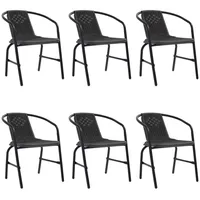 VidaXL Rattan-Optik Gartenstühle 62 x 55 x 74 cm