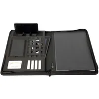 Jüscha Reißverschlussmappe A4, RPET aus PET Nylon und Leder,