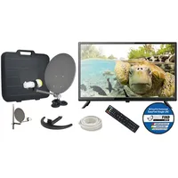 EASYFIND TV Camping Set Satanlage inkl. Ankaro LED-TV 24"