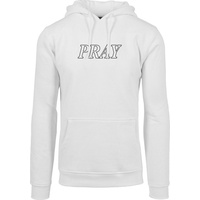 Mister Tee Pray Hands Kapuzenpullover White 2XL