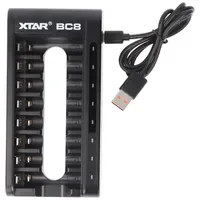 XTAR BC8 Schnell-Ladegerät für Li-Ion 1.5V Akku und 1,5V