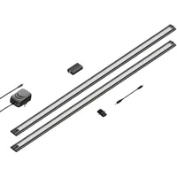 Ledscom.de Smarte LED Unterbau-Leuchte SIRIS schwarz matt, WLAN-Controller flach,