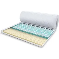 Fdm Topper 90x200 cm Matratzenauflage mit RavineBlue-Schaum Höhe 8