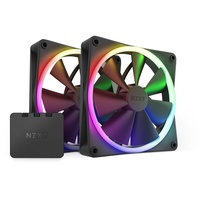 NZXT F140 RGB Gehäuselüfter 140mm Schwarz 2er Pack