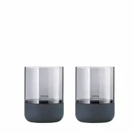 BLOMUS Windlicht Calma Glas Grau