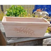 Terracotta-toepfe-de Blumenkasten 50 x 20 x 20 cm Rot