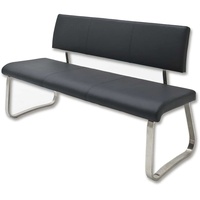 Livetastic Sitzbank, Schwarz, - Maße cm, B: 155 H: