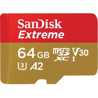 SanDisk Extreme microSDXC UHS-I U3 A2 + SD-Adapter 64