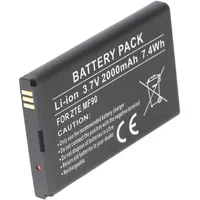 AccuCell Akku passend für ZTE MF90, Li-Ion, 3,7V, 2000mAh,