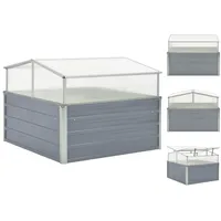 VidaXL Gewächshaus Grau Verzinkter Stahl 100×100×85 cm