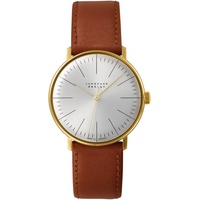 JUNGHANS max bill Handaufzug Leder 34 mm 27570302