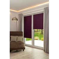 K-HOME Thermorollo Verdunklungsrollo ohne Bohren Brombeer B60 x H200