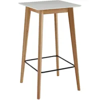 Wohnling Bartisch 60 x 110 x 60 cm Weiß/Eiche