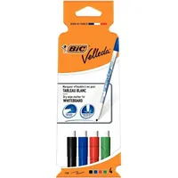 BIC Whiteboard-Marker Velleda 1721, Rundspitze, 4er Etui