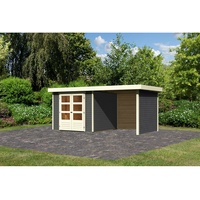 Karibu Gartenhaus Askola 3,5 mit 240 cm Schleppdach, Seiten-