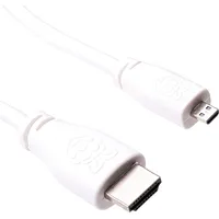 Raspberry Pi Micro HDMI Kabel, weiss, 1,0m