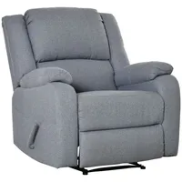 Homcom Fernsehsessel Relaxsessel mit Liegefunktion TV-Sesse Polyester Grau