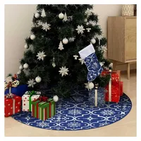 VidaXL Weihnachtsbaumdecke 122 cm Blau