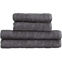 KLEINE WOLKE Via Duschtuch 70 x 140 cm grau