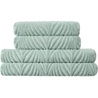 KLEINE WOLKE Leaf Duschtuch 70 x 140 cm grün