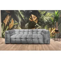 KAWOLA Sofa ROSARIO Velvet hellgrau