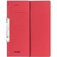 Falken Einhakhefter Karton rot DIN A4, halber Deckel, 1