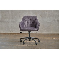 KAWOLA Bürostuhl KAYA Schreibtischstuhl Velvet anthrazit