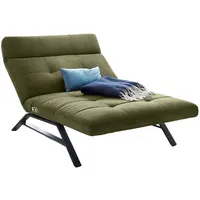 KAWOLA Liege AMERIVA Sessel Relaxliege Maxi Velvet olivgrün Fuß