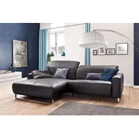 KAWOLA Sofa YORK Leder Life-line mocca Rec links Fuß