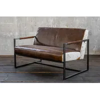 KAWOLA Sofa LIANO Vintage Leder braun