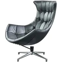 KAWOLA Drehsessel SKIO Sessel Leder silbergrau