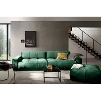 KAWOLA Sofa PALACE 3-Sitzer mit Sitztiefenverstellung Velvet smaragd