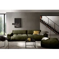 KAWOLA Sofa PALACE 3-Sitzer mit Sitztiefenverstellung Velvet oliv