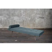 KAWOLA Daybed GRINO Liege Stoff Velvet petrol