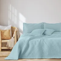 AmeliaHome Tagesdecke 170x270 cm Bettüberwürf zweiseitig Ultrasonic Steppung Polyester