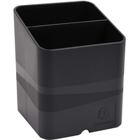 Exacompta 677014D 10er Pack Premium Stiftehalter Pen-Cube Ecoblack aus