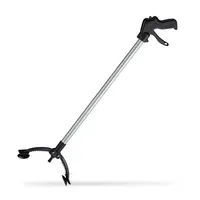 Relaxdays Müllgreifer Universal 10 St. Schwarz/Silber
