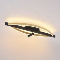 LUCANDE Matwei LED-Deckenlampe, oval, messing