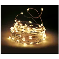 Spetebo LED Draht Lichterkette 1190 cm Silber