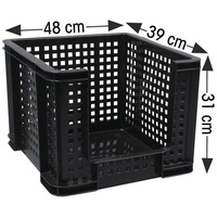Really-Useful-Box Really Useful Box, Aufbewahrungsbox, 35L, schwarz