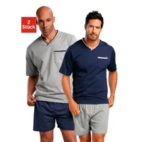 LE JOGGER le jogger® Pyjama, (Packung, 4 tlg., 2