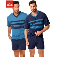 LE JOGGER le jogger® Pyjama, (Packung, 4 tlg., 2