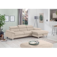 Cotta Ecksofa Komaris, Ecksofa, wahlweise mit RGB-LED-Beleuchtung und Bettfunktion/Bettkasten,