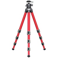 Leofoto Carbon-Dreibeinstativ LA-324C Athena Red + Ballhead LH-40
