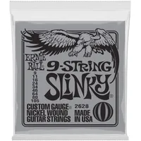 Ernie Ball P02628 Slinky 9-Saiter Nickel Wound E-Gitarrensaiten, Stärke