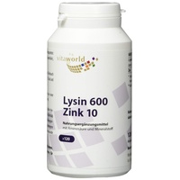 VITA-WORLD vitaworld Lysin 600mg plus Zink 10mg Kapseln (120